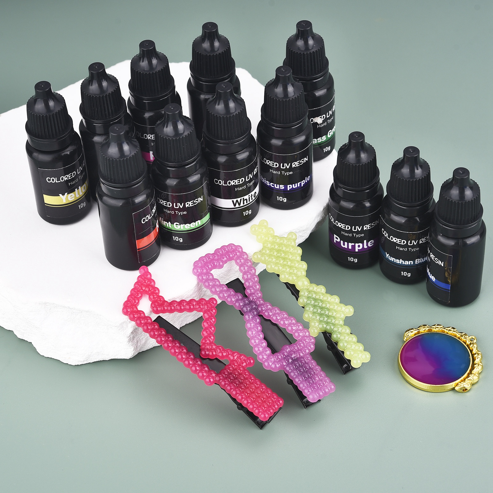 Model Kit Resin - 17 Colors UV Resin Glue 10ml