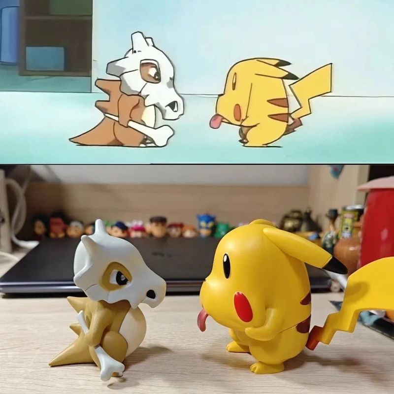 Model Kit Quick Pokemon - 7cm Pokemon Cubone Grimace Pikachu Figure