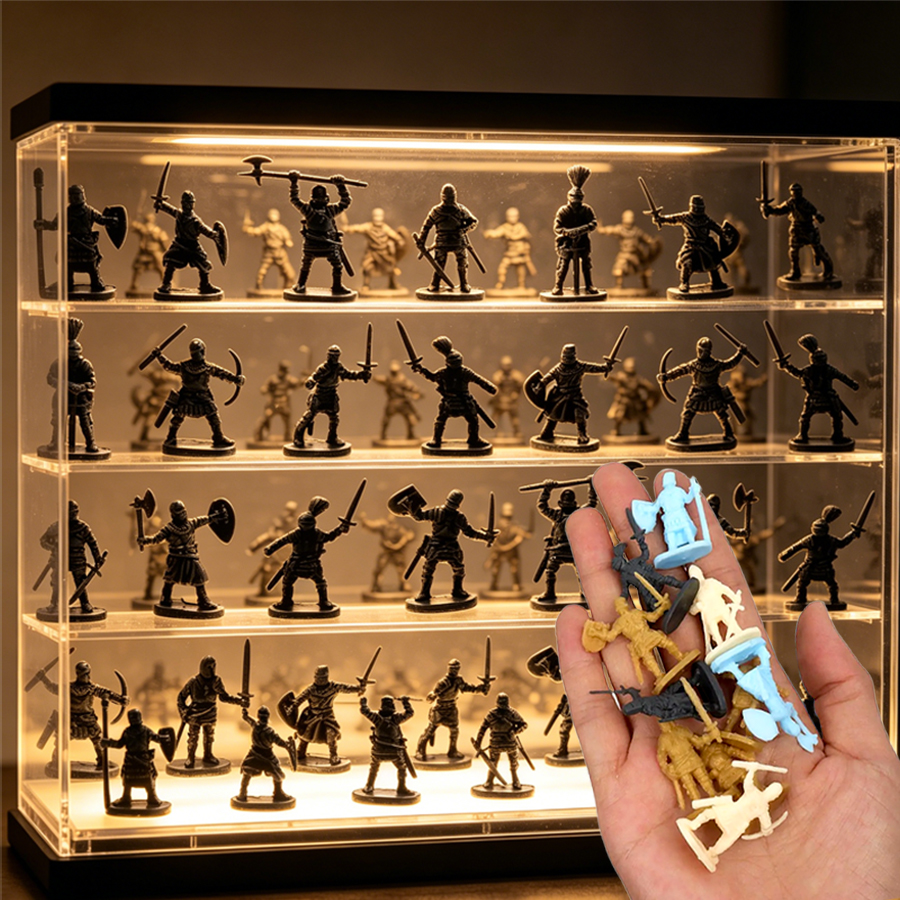 Model Kit Gunpla - 100pcs Random Medieval Knight Mini Figurines,