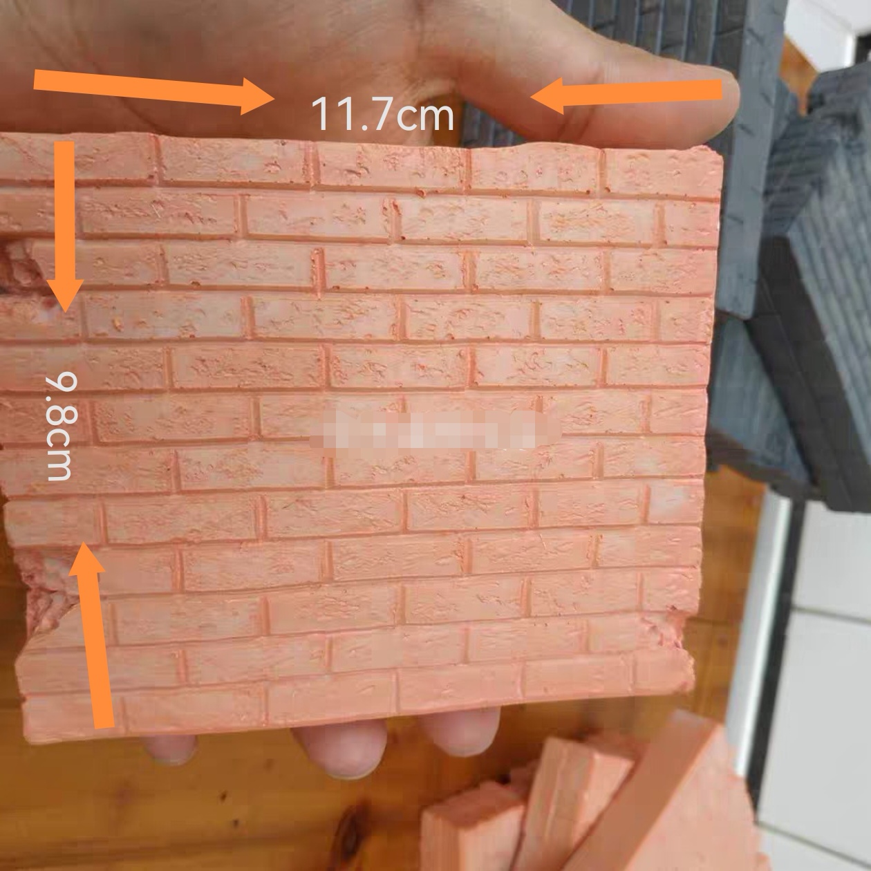 Model Kit Gunpla - Miniature Brick Wall Plaster Dioramas Background