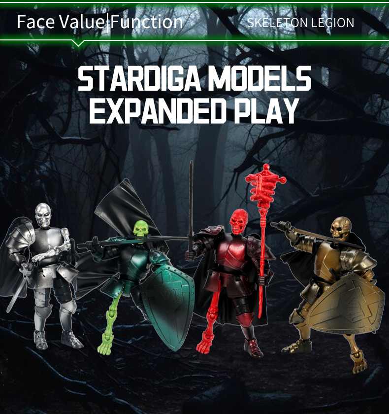 Model Kit Gunpla - Medieval Knight Skeleton Action Figure -