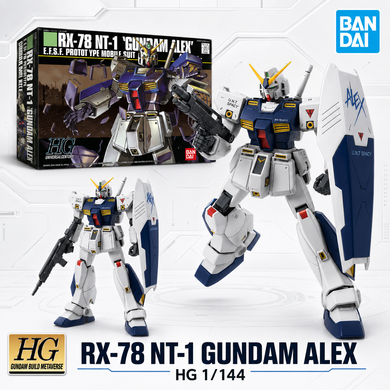 Model Kit Pg - Bandai Genuine HG 1/144 RX-78 NT-1