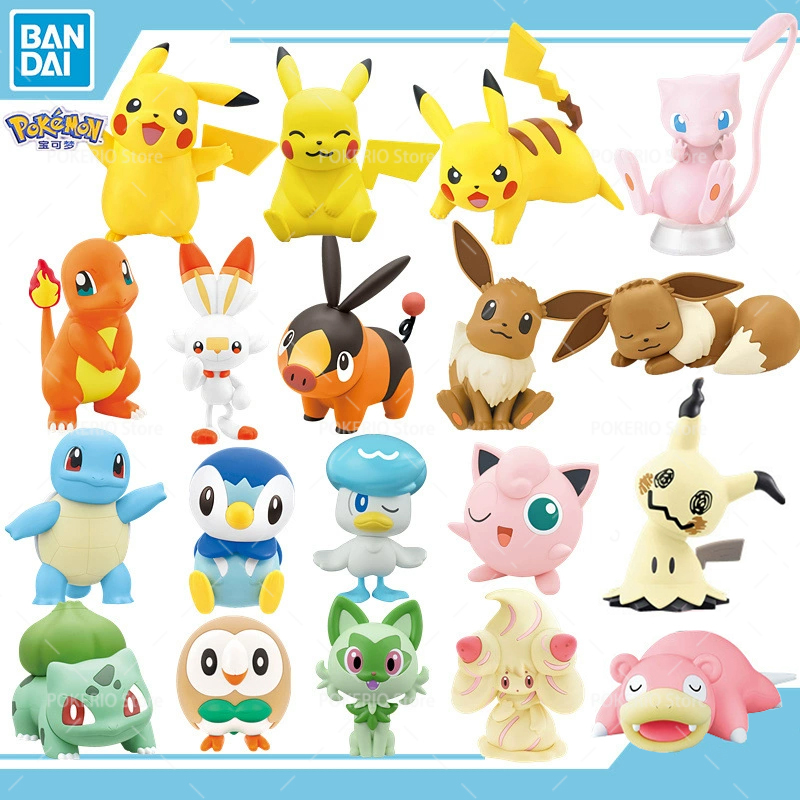Model Kit Quick Pokemon - Original Pokemon Figures Mew Eevee Piplup