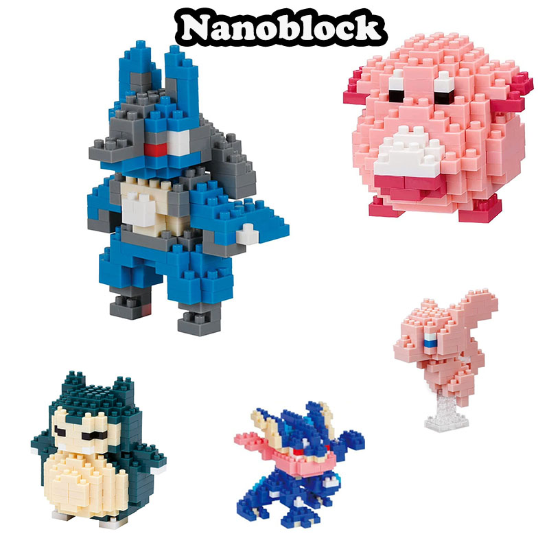 Model Kit Quick Pokemon - Nanoblock Genuine Pokemon Snorlax Chansey Greninja