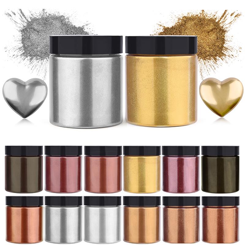 Model Kit Resin - 50g Shimmer Metallic Gold Silver Color