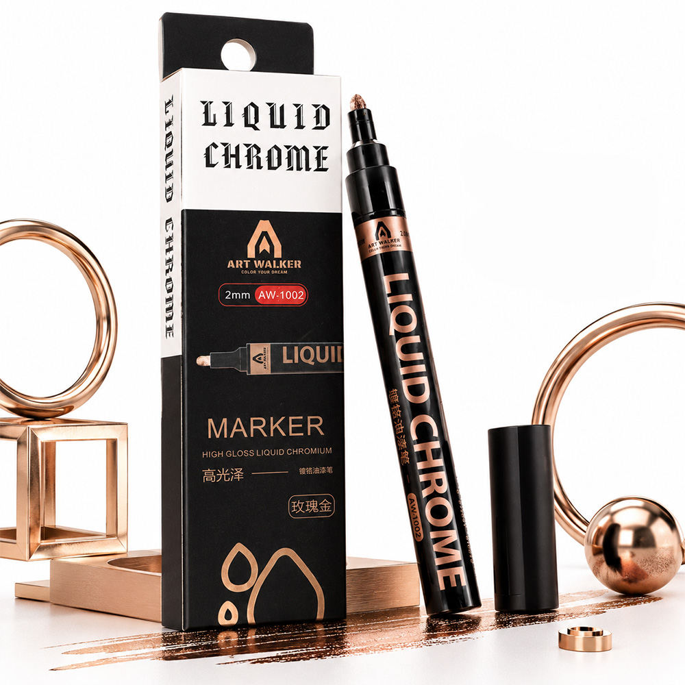 Model Kit Markers - 2mm Liquid Chrome Marker High Gloss