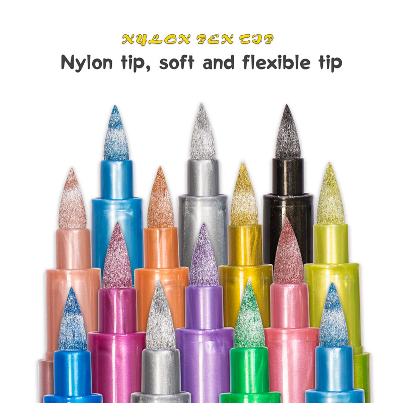 12 Colors Brush Metallic Paint - Model Kit Markers 评论和价格