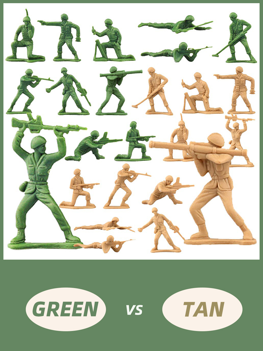 ViiKONDO 100pcs Army Men Set G - Model Kit Gunpla 评论和价格