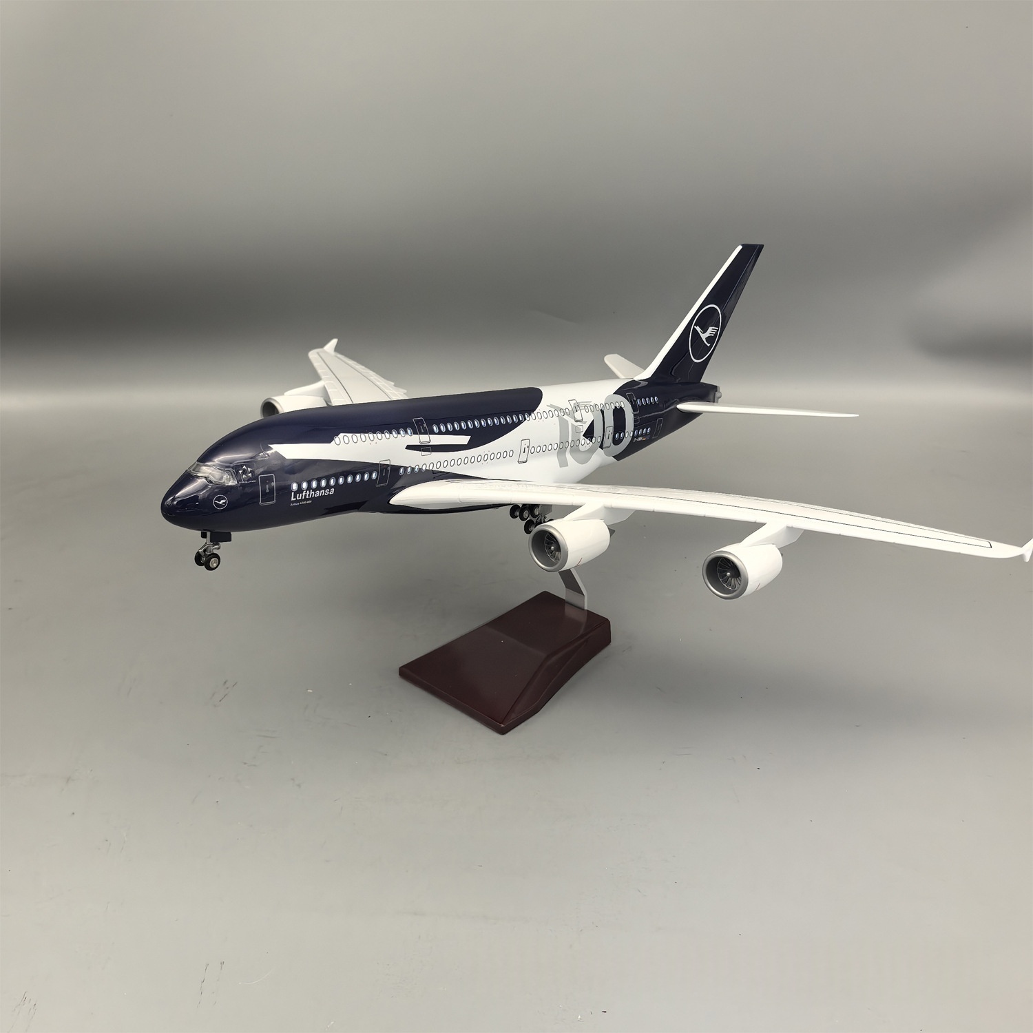 New 45cm Lufthansa A380 100 Ye - Model Kit Airplane 评论和价格