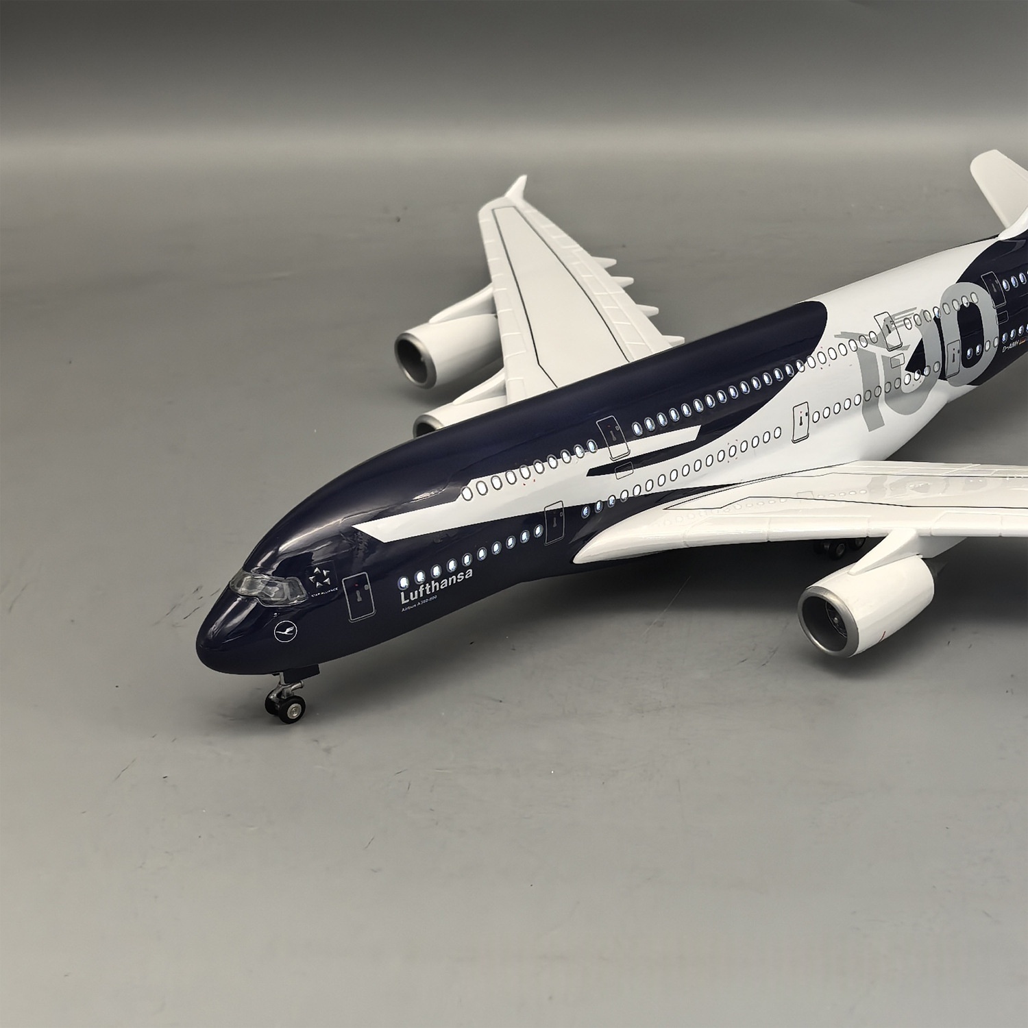 New 45cm Lufthansa A380 100 Ye - Model Kit Airplane 评论和价格