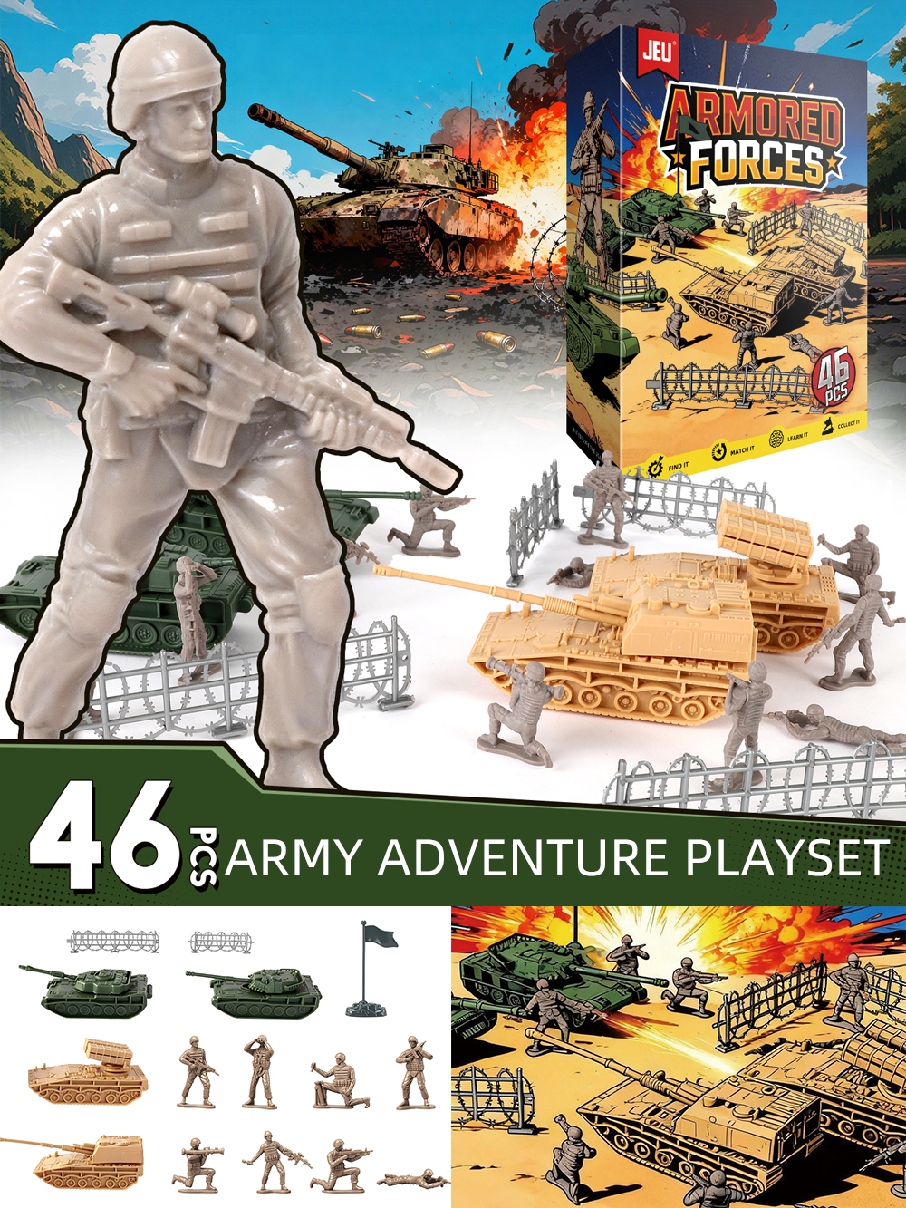 ViiKONDO Army Men Toy Military - Model Kit Gunpla 评论和价格