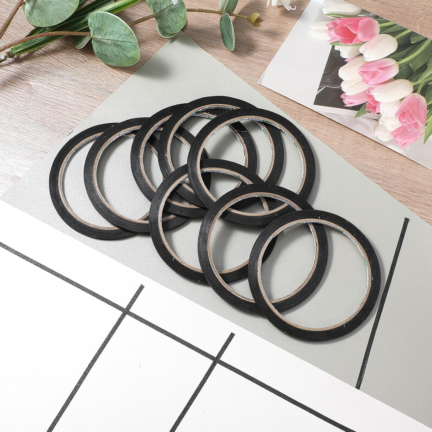 Black Thin Paper Masking Tape  - Masking Tape Thin 评论和价格