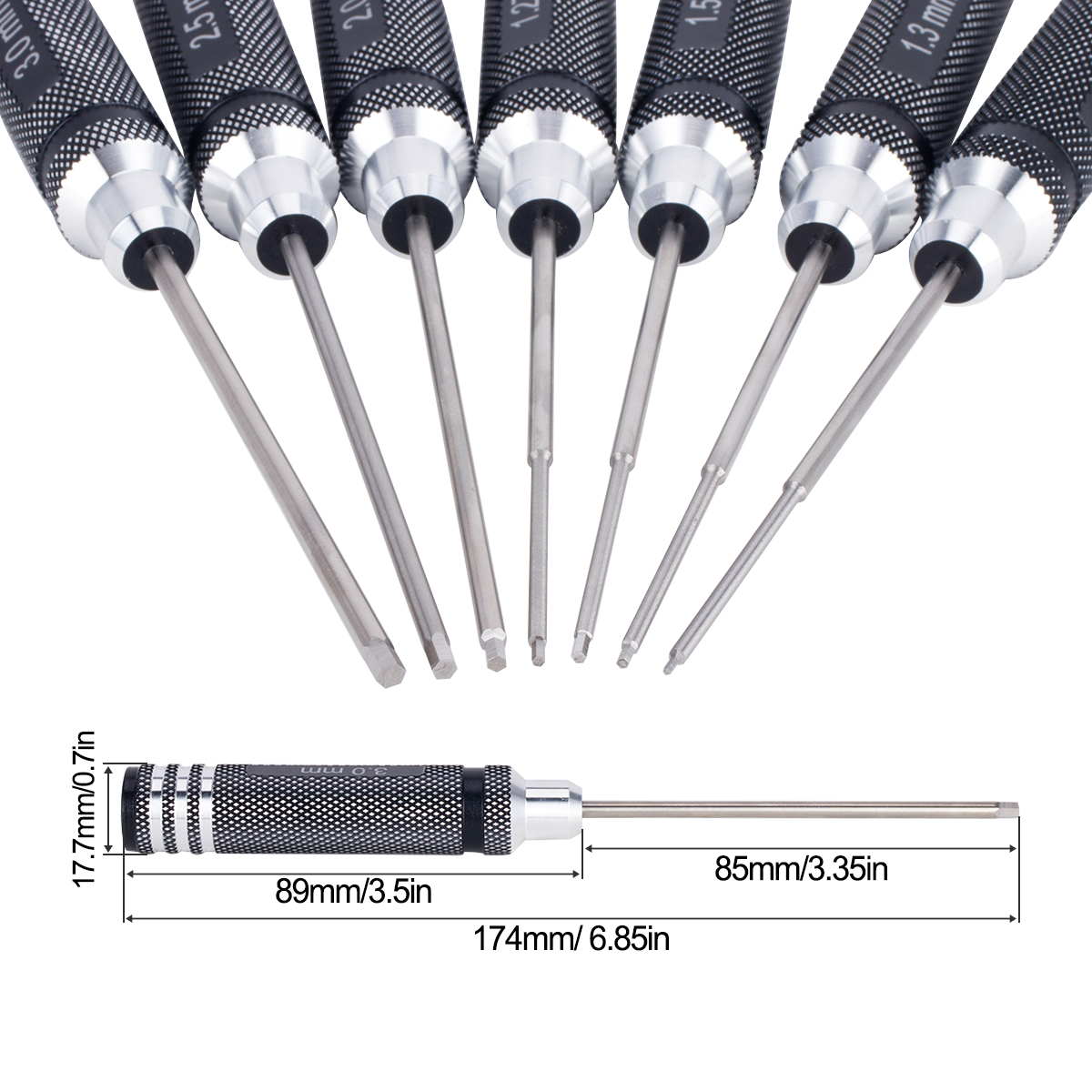 7 IN 1 Steel Hex Screwdriver S - Model Kit Airplane 评论和价格