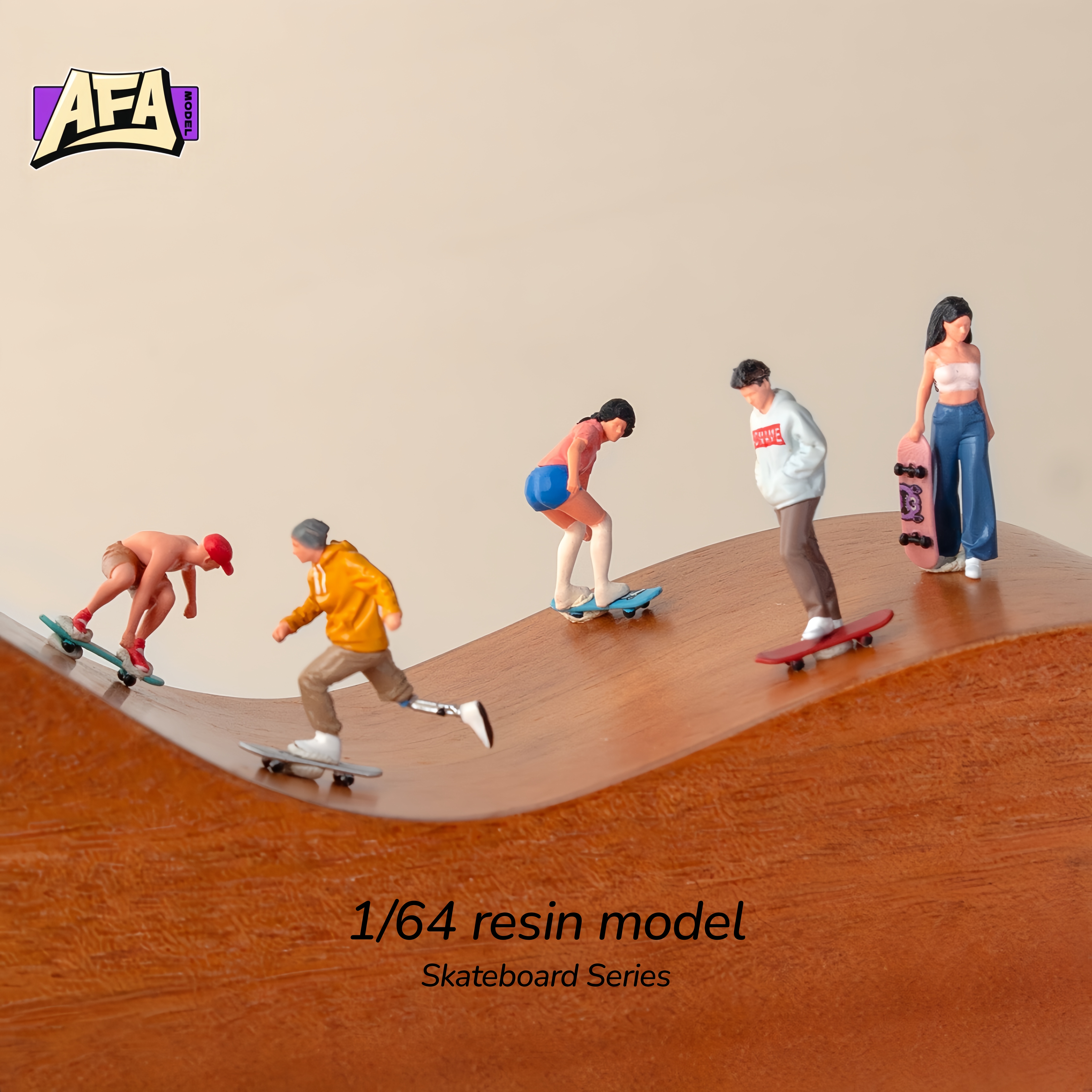 1 64 resin diorama skate Minia - Model Kit Resin 评论和价格