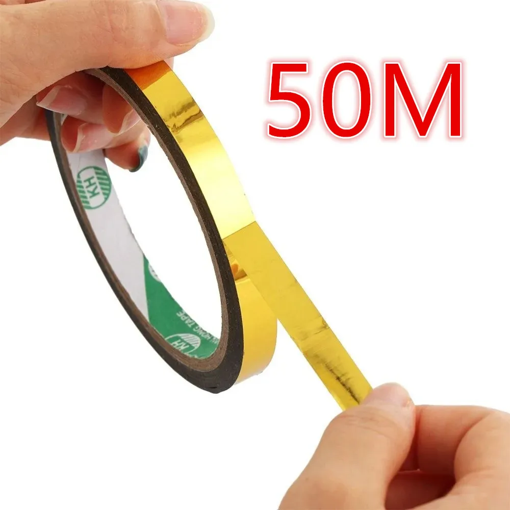 50M Glitter Slim Gold Silver F - Masking Tape Thin 评论和价格