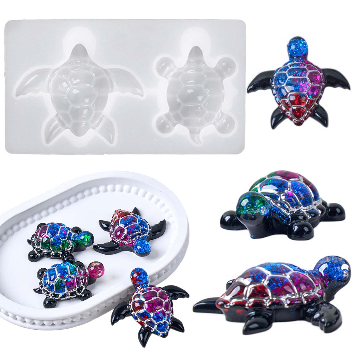 3D Sea Turtle Keychain Silicon - Model Kit Resin 评论和价格