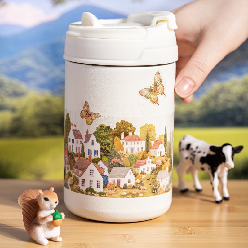 6 Rolls 6Cm×200Cm Village Them - Masking Tape Thin 评论和价格