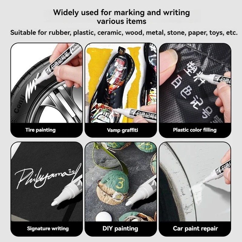 1/3/5pcs White Marker Paint Pe - Model Kit Markers 评论和价格