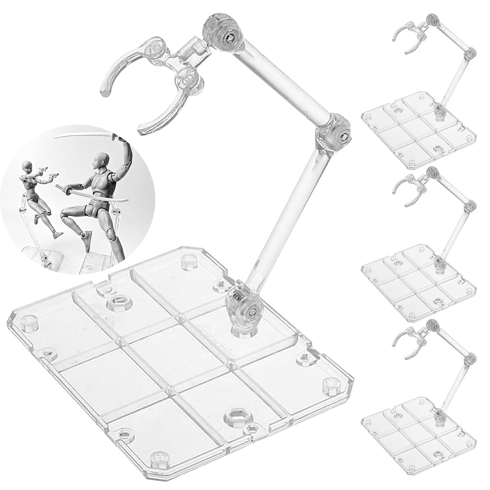 Clear Action Figure Stand,Asse - Model Kit Gunpla 评论和价格